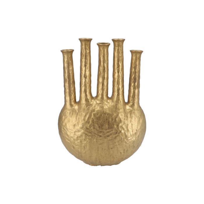 <h4>Inga Jahra Gold Vase Oval Tube 34x15x47cm Nm</h4>