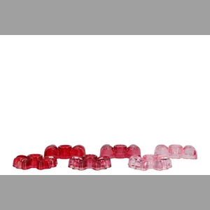 Bowy Jolly Pink Mix Candle Holder Bow Tie Ass 10x5x3cm
