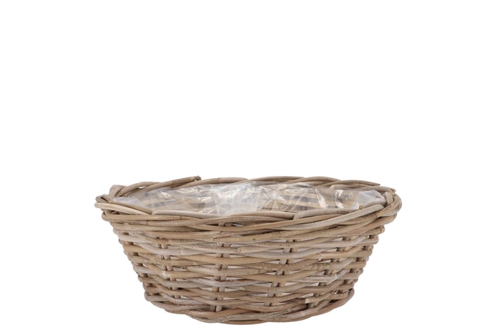 Rattan Kuboo Basket Low 30x13cm