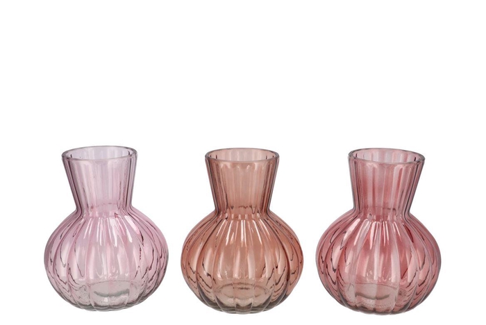 Feline Old Pink Mix Vase Ass 17x22cm