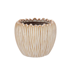 Ella White Pot Round Ass 14x14x12cm