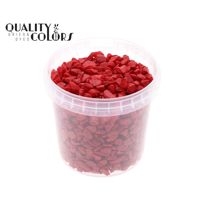 <h4>Rocks 1 ltr bucket Red</h4>