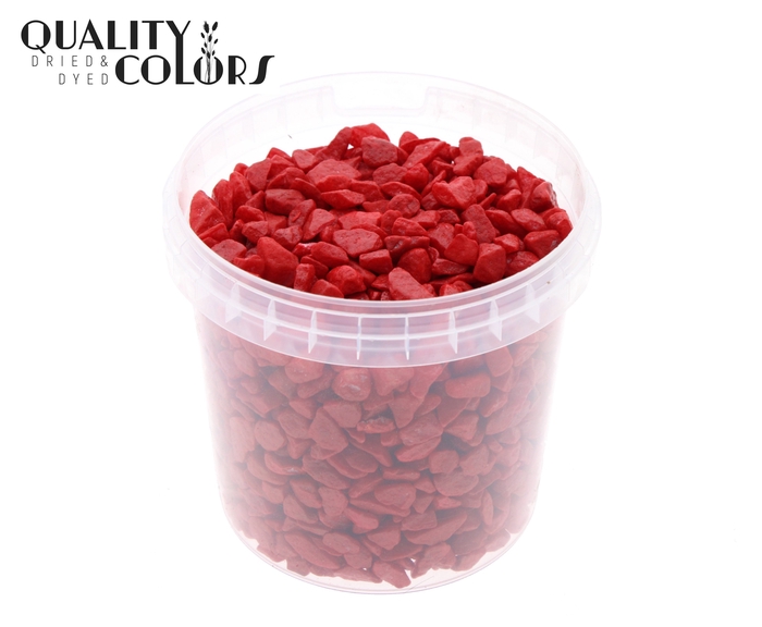 Rocks 1 ltr bucket Red