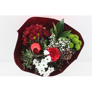 Boeket 9-10 Tak Kerst Rood