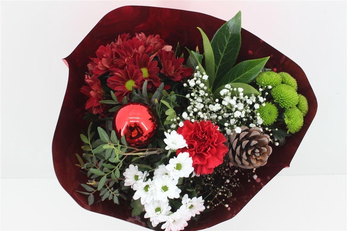 <h4>Boeket 9-10 Tak Kerst Rood</h4>