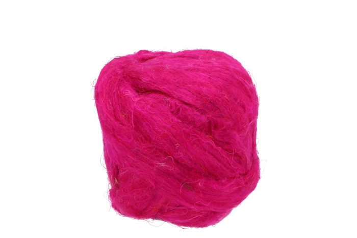 Lint Recycled Silk 17 Fuchsia 11mx15mm Nm