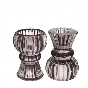 Homedeco Candle holder Duo d06*8cm