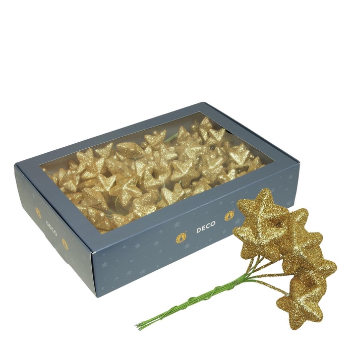 <h4>Christmas Star/wire sparkling 40mm x108</h4>