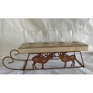 DECO Tealight  Sleigh L28W9H10 (862486364)