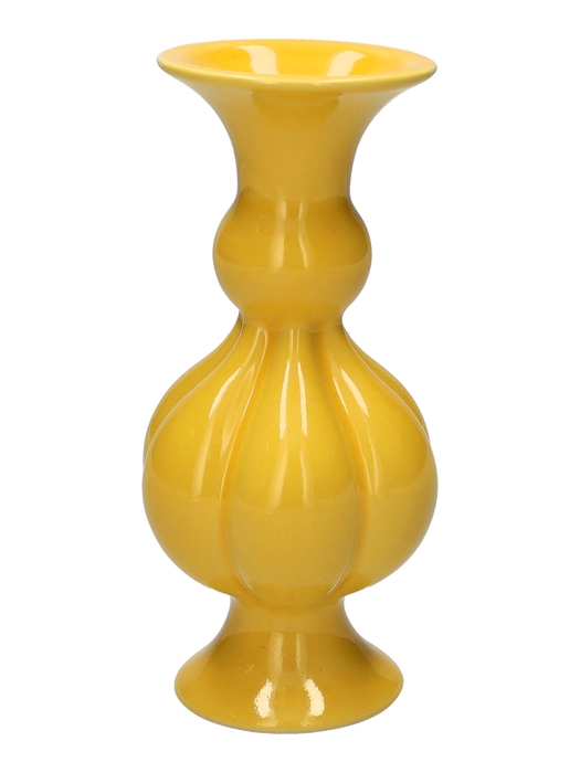 <h4>DF03-666802600 - Vase Celia2 d6.7/8xh16.8 yellow</h4>