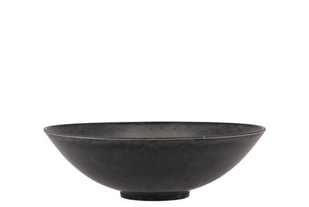 <h4>Melamine Grey Bowl Round 19x6cm</h4>