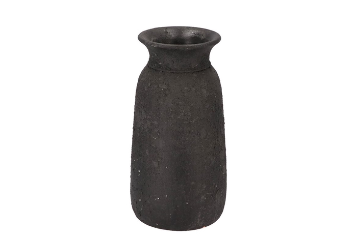 <h4>Bali Black Coal Vase 16x30cm</h4>