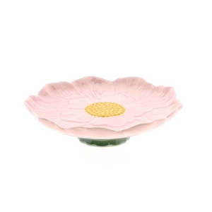 PLATE FLOWER H7D25 PINK
