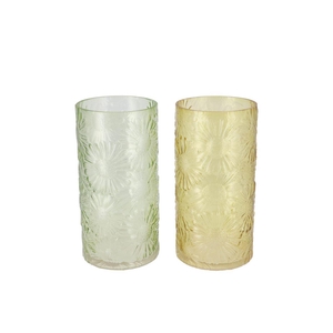 Lily Green Mix Vase Cilinder Ass 10x20cm
