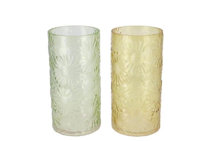 <h4>Lily Green Mix Vase Cilinder Ass 10x20cm</h4>