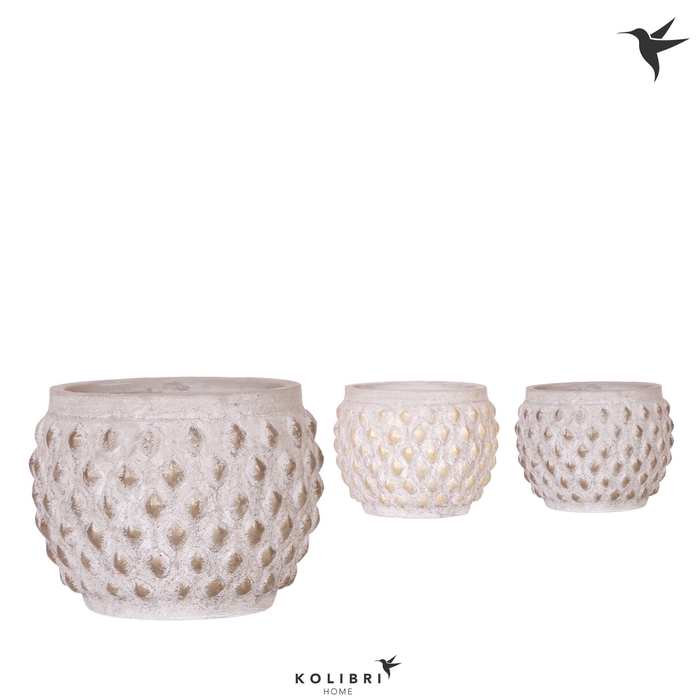 <h4>Kolibri Home Marrakersh pot gold copper mix</h4>