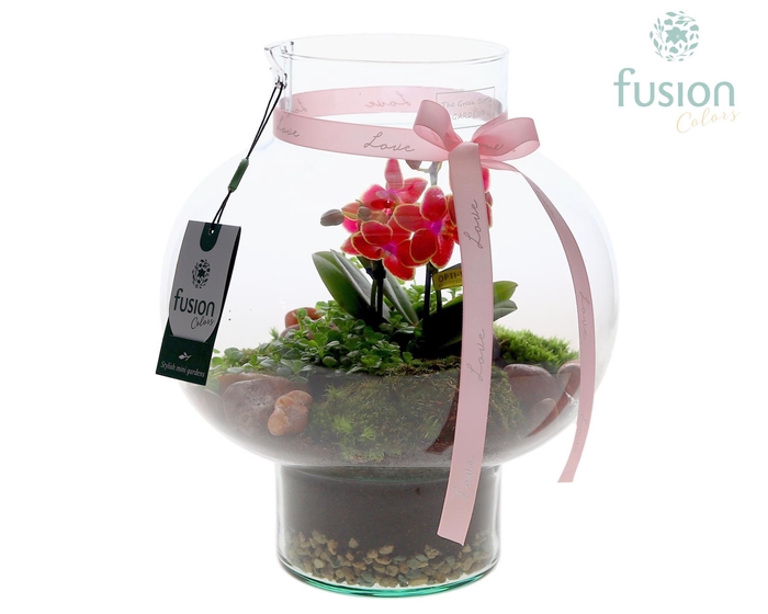 <h4>Green Bottle Laura Medium met Moederdag arrangement</h4>