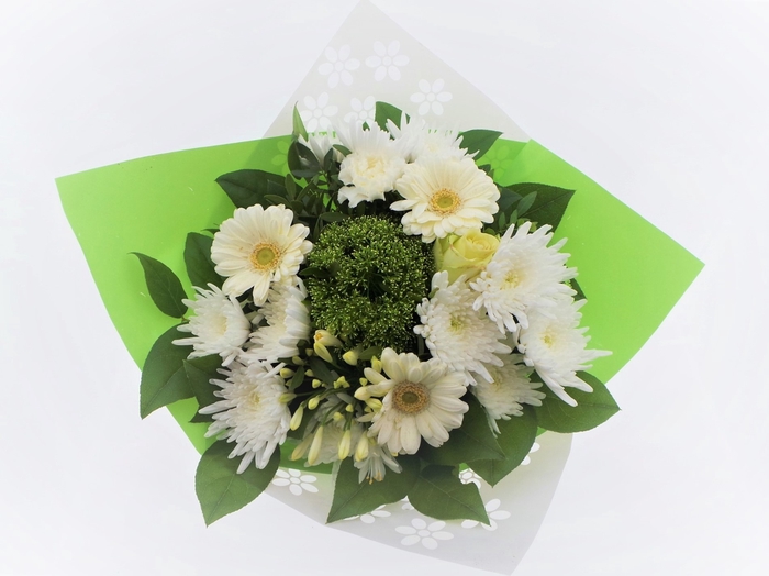 Bouquet Biedermeier Medium White