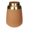 DF02-666000200 - Vase Rosie d10.4/17xh24.2 brown matt/gold