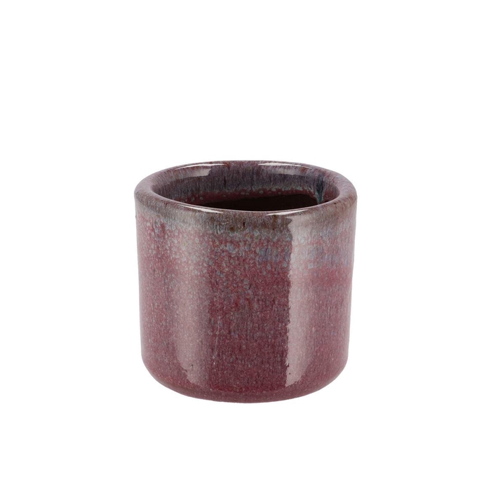 <h4>Javea Cilinder Pot Glazed Pink 9x9cm</h4>