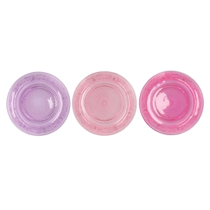 Dayah Pretty Pink Glass Plate 32,5x2,5cm Ass P/1 Nm