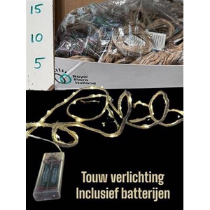 HUIS EN TUINDECO H% TOUW+LICHT+BATTERIJ