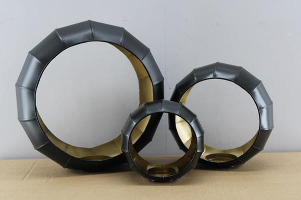 <h4>Kaarshouder Set Zwart+goud H%</h4>