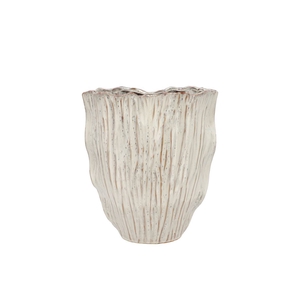 Vaza LIMA WHITE VASE OVAL DOUBLE 24X13X26CM