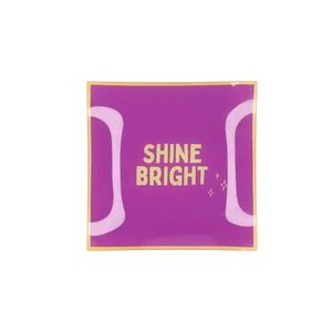 Plate Square Shine Bright 18x18x2cm Nm