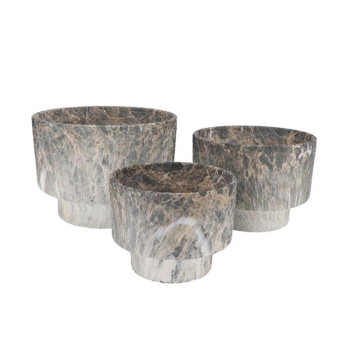 <h4>Monty Grey Pot Oval S/3 31x23/26x20/21x16m Nm</h4>