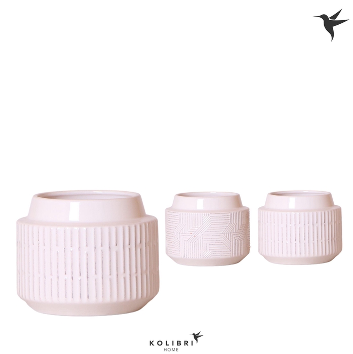 <h4>Kolibri Home Maze pot white</h4>