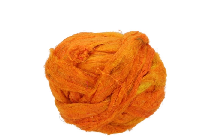 Lint Recycled Silk 57 Orange 11mx15mm Nm