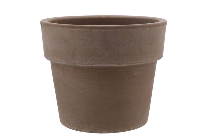 <h4>Terracotta Choco Cilinderpot 25x22cm</h4>