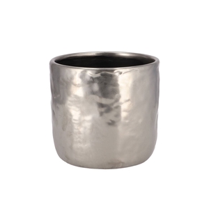 Iron Stone Silver Glazed Pot 16x15cm