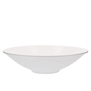Ceramic Bowl White Mat Flat 40x11cm Nm