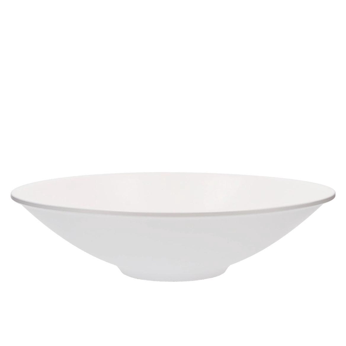 <h4>Ceramic Bowl White Mat Flat 40x11cm Nm</h4>