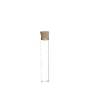 Glas Reageerbuis+kurk d02*10cm