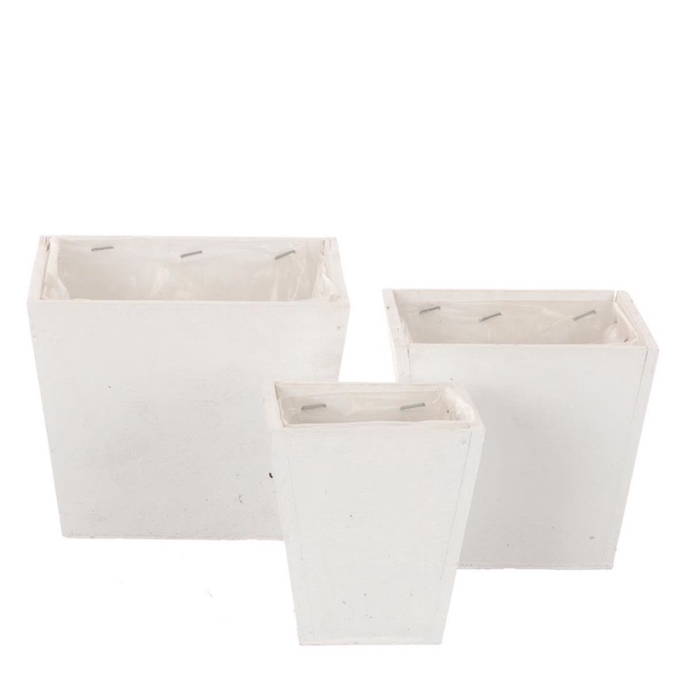 <h4>Wood Planter Morki S/3 d15*12cm</h4>