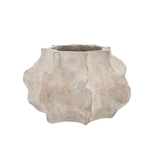 Alaska Wavy Sand Pot With Neck 41x40x26cm