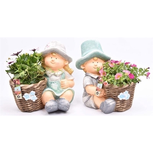 Cement girl/boy mix 28x23cm