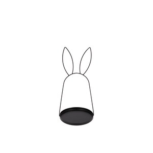 Rabbit Metal Ear Stand With Coaster 40x18cm Nm