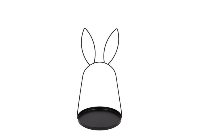 <h4>Rabbit Metal Ear Stand With Coaster 40x18cm Nm</h4>