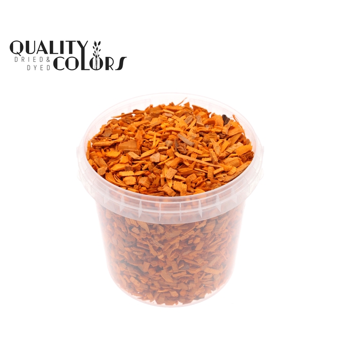 <h4>Wood chips 1 ltr bucket Orange</h4>