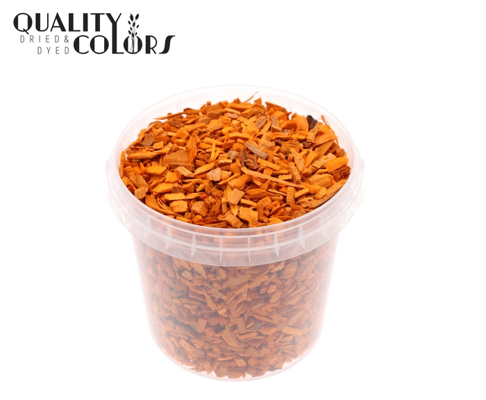 Wood chips 1 ltr bucket Orange