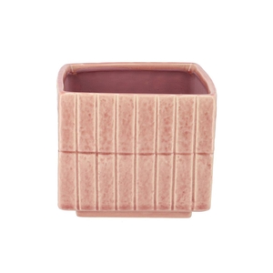 Mirre Old Pink Cube Pot 18x18x15cm Nm