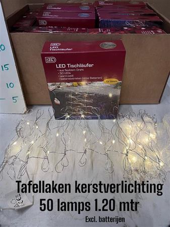 <h4>Tafellaken Ledverlichting 50 Lamps 120cm</h4>