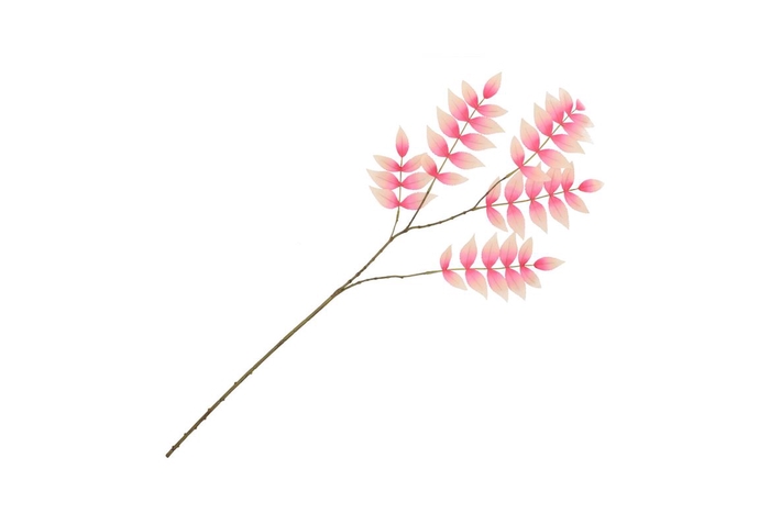 Silk Salix Leaf Small Pink/champagne 90cm Nm