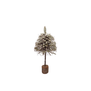 Festive Tree Poplar Moss With Snow 20x20x50cm