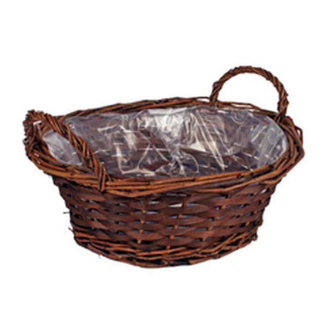 <h4>Basket Hanoi woodbar 30xH10.5cm brown</h4>