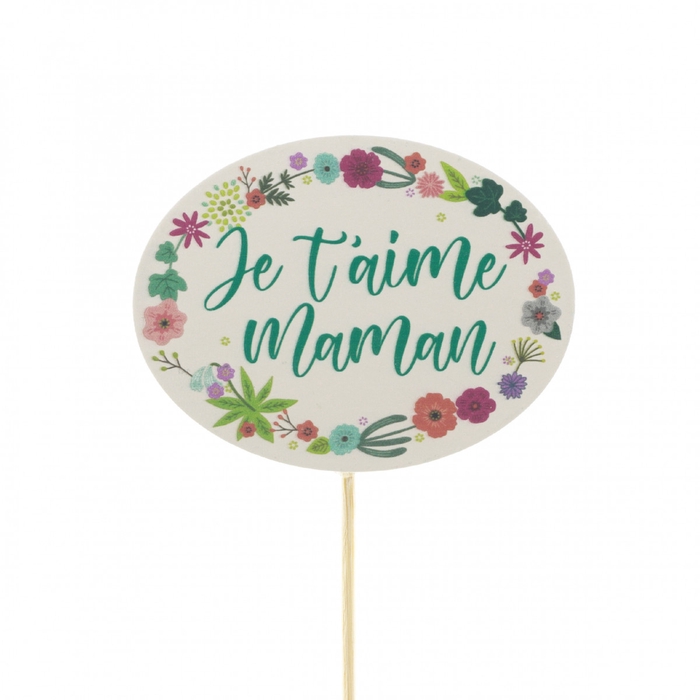 <h4>Moederdag 50cm je taime maman 6.5cm</h4>